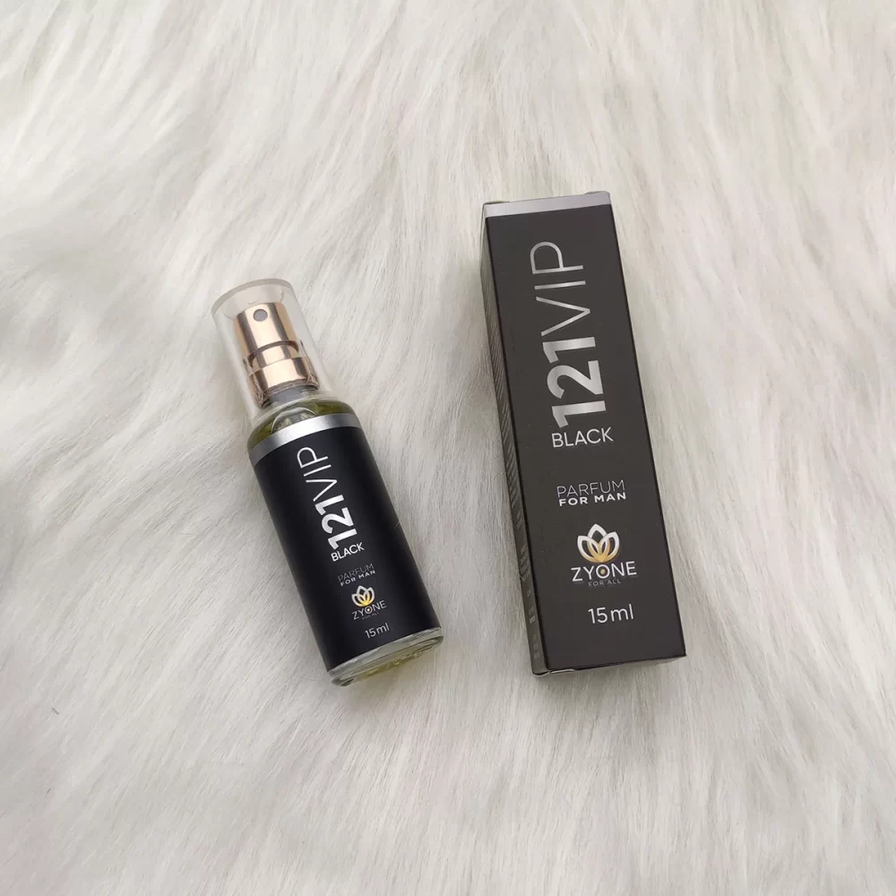 Perfume Masculino Zyone 121 Vip Black 15ML Eau de Parafum Alta Fixação Importado Envio Nacional - Image 5