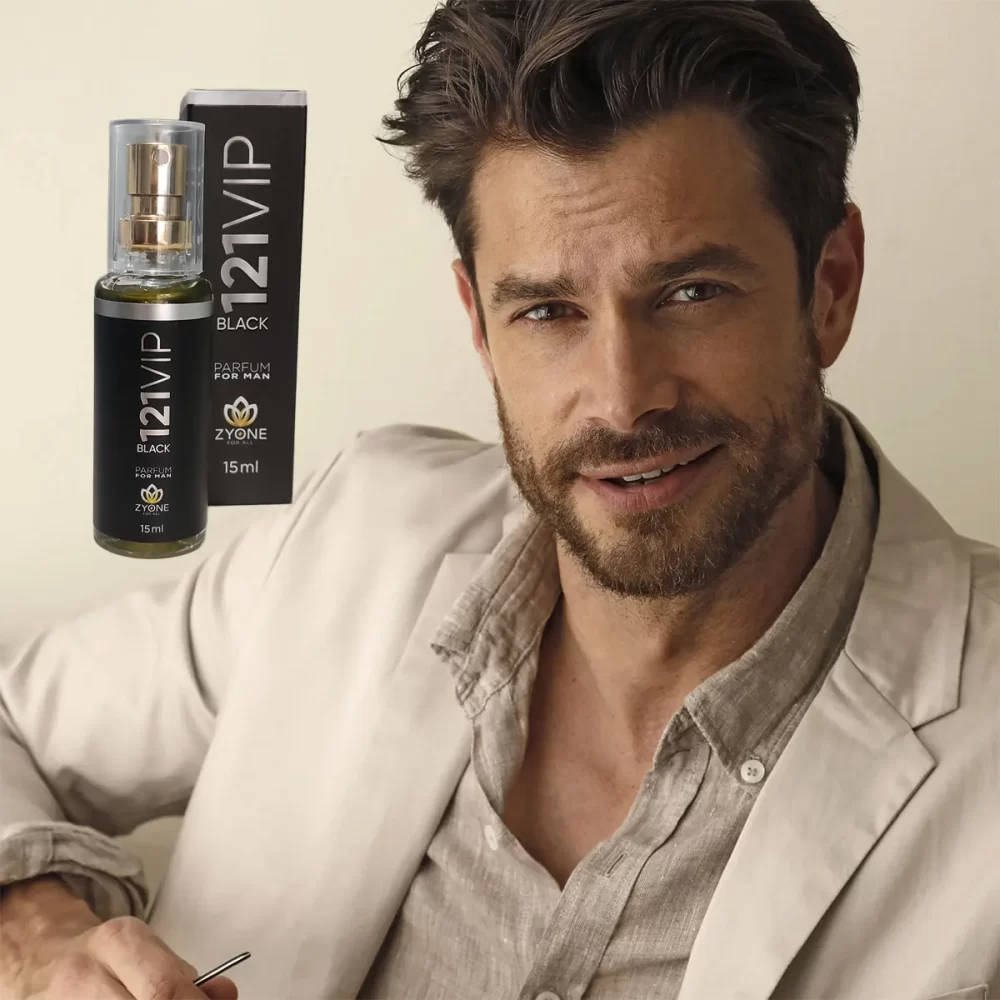 Perfume Masculino Zyone 121 Vip Black 15ML Eau de Parafum Alta Fixação Importado Envio Nacional - Image 6