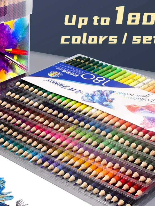 48/120/160/150/180 Professional Oil Color Pencil Soft Wood Watercolor crayon de couleur Drawing pencils School Art Supplies - Image 6