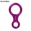 XINDA-Alumínio Figura Belay Dispositivo, Carabina Rigging Descender, Escalada, Equipamentos Downhill, 35KN, Forma 8
