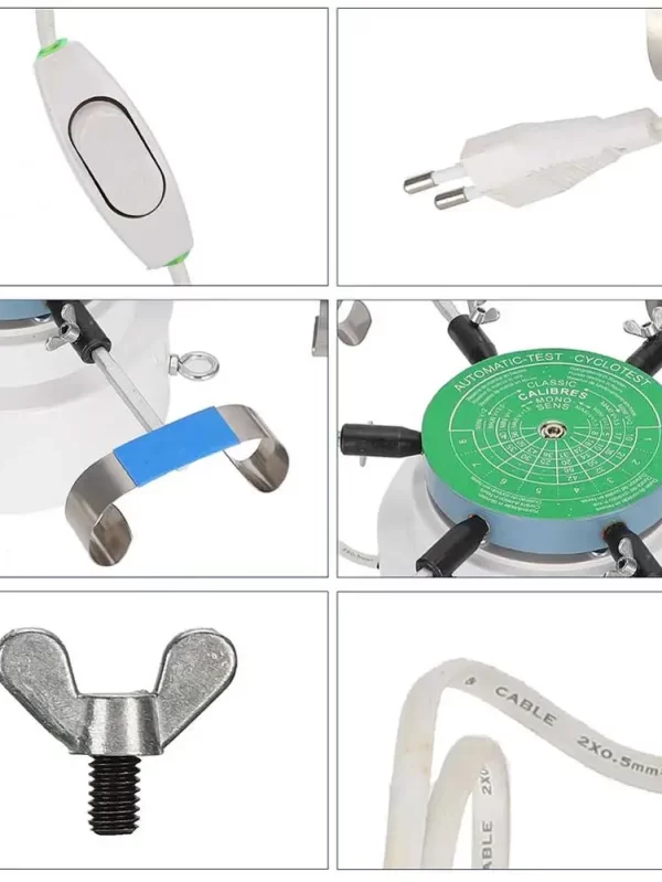 Professional Alloy Mechanical Watch Test Winder Machine Automatic Watches Testing Repairing Tools Hold 6 Watches EU Plug 220V - Image 5