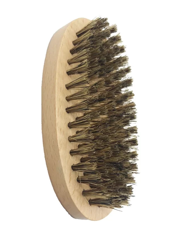 Escova de barbear de cerdas de javali para homem barbeiro portátil escova natural para barba limpeza facial ferramentas de bigode eco friendly 1pc - Image 6