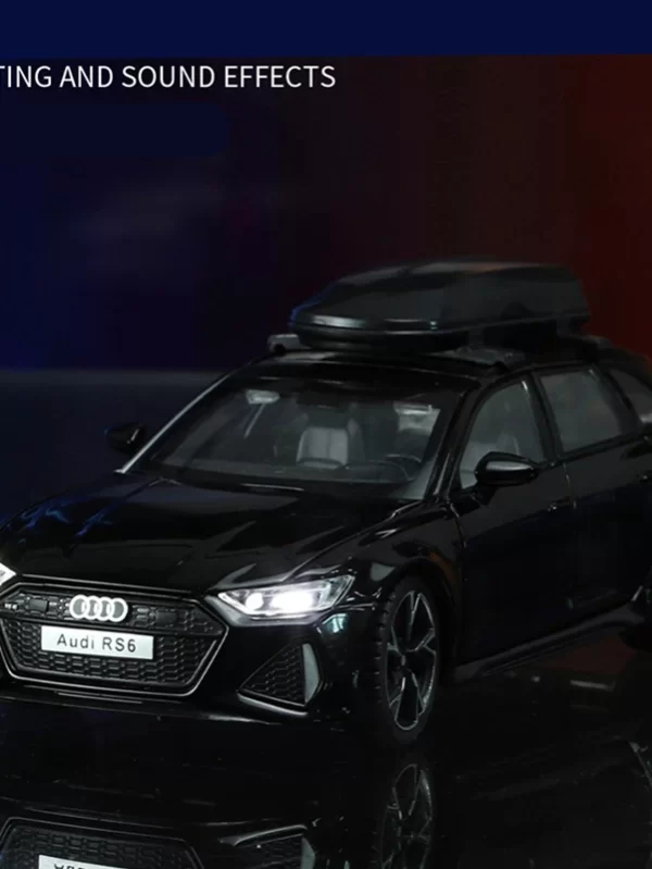 1/32 Audi RS6 Avant Alloy Station Wagon Car Model Diecasts Metal Toy Sports Car Model Simulation Som e Luz Crianças Presentes - Image 6