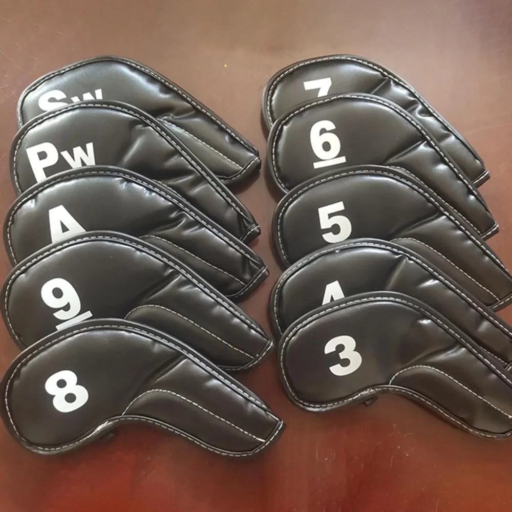 Headcovers Ferro Golfe PU Set, Tampa Da Cabeça Do Clube De Golfe, Número Tag Wedge Ferro, 10Pcs - Image 5