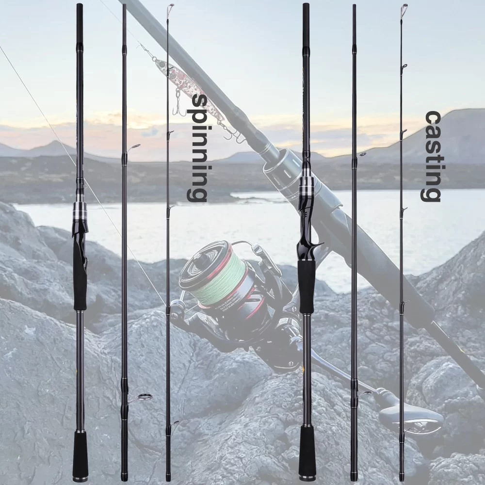 BUDEFO-Maximus Lure Vara De Pesca, Carbono Spinning Baitcasting, Guia Fuji, Viagem Lure Rod, 1.8m, 2.1m, 2.4m, 2.7m, 3.0m, 30T, 3-50g, ML, M, MH - Image 5