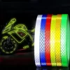 Adesivos reflexivos para rodas de bicicleta, fita fluorescente, fita adesiva para ciclismo, mtb, aviso, segurança, decoração, 1cm x 8m