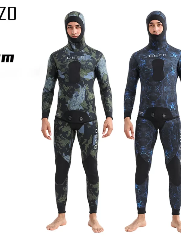 3mm Men Spearfishing Wetsuit Camouflage Neoprene One-piece Diving Suit For Scuba Free Diving Jumpsuit Cold Water Swimsuit