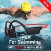 True Bone Conduction Headphones, IPX8 Impermeável, 32GB MP3, Headset de Natação Profissional, Esportes, Corrida, Música, Surf