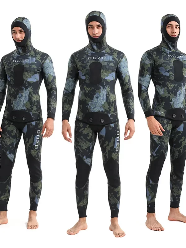3mm Men Spearfishing Wetsuit Camouflage Neoprene One-piece Diving Suit For Scuba Free Diving Jumpsuit Cold Water Swimsuit - Image 2