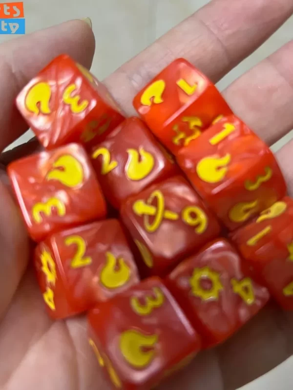 Conjunto de Dados Poliédricos para Jogo de Tabuleiro, Game of Thrones, D6, TRPG, RPG, Cthulhu, COC, Kit Number Dices, 10 PCs por Conjunto, 16mm - Image 4