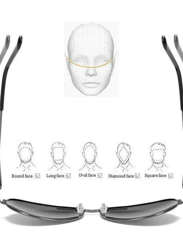 Óculos de sol piloto fotocromático polarizado para homens e mulheres, óculos de sol camaleão, mudança de cor, dia e noite, óculos luxuosos, UV400 - Image 6