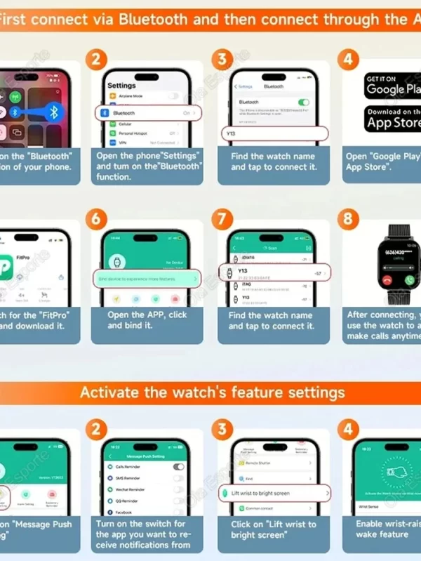 Xiaomi-relógio inteligente para homens e mulheres, 1.44 '', chamada Bluetooth, mostradores DIY, rastreador de fitness esportivo, relógios de freqüência cardíaca, novo, 2022 - Image 3