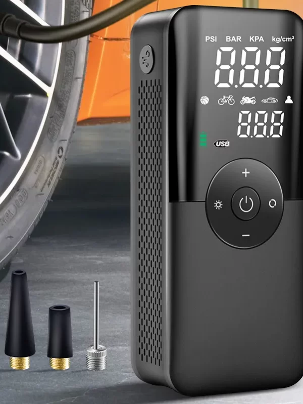 CARSUN Rechargeable Air Pump Tire Inflator Portable Compressor Digital Cordless Car Tyre Inflator For Motocycle Bicycle Balls