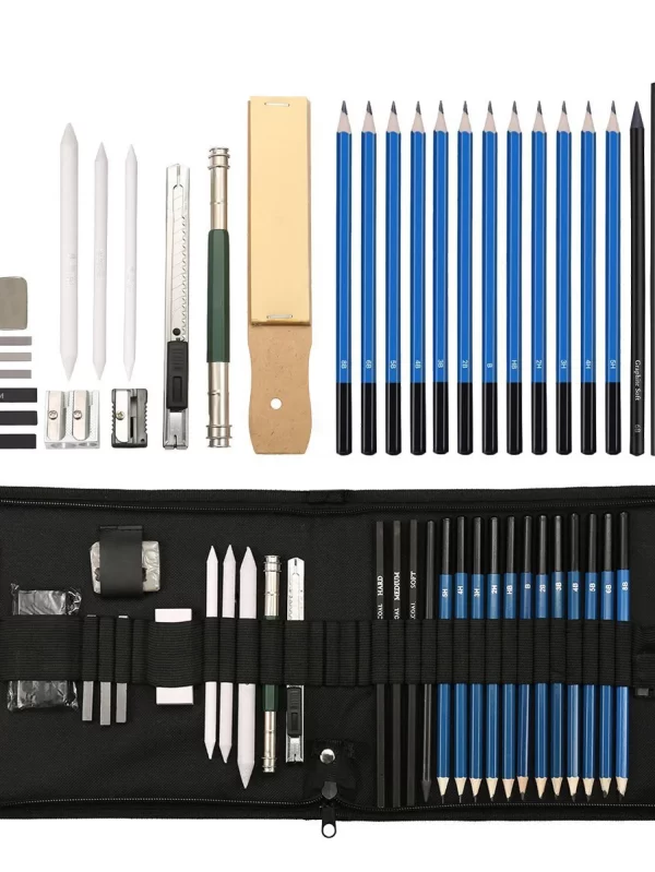 Bview Art Professional 32pcs Artist Sketching Pencil Set Sketch And Drawing Pencils Art Set