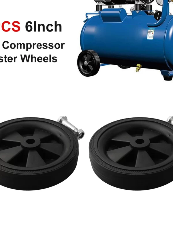Air Compressor Accessories Caster Wheels 5-6In Shock Absorption Non-Slip Silent Household Air Tool Replacement Accessories