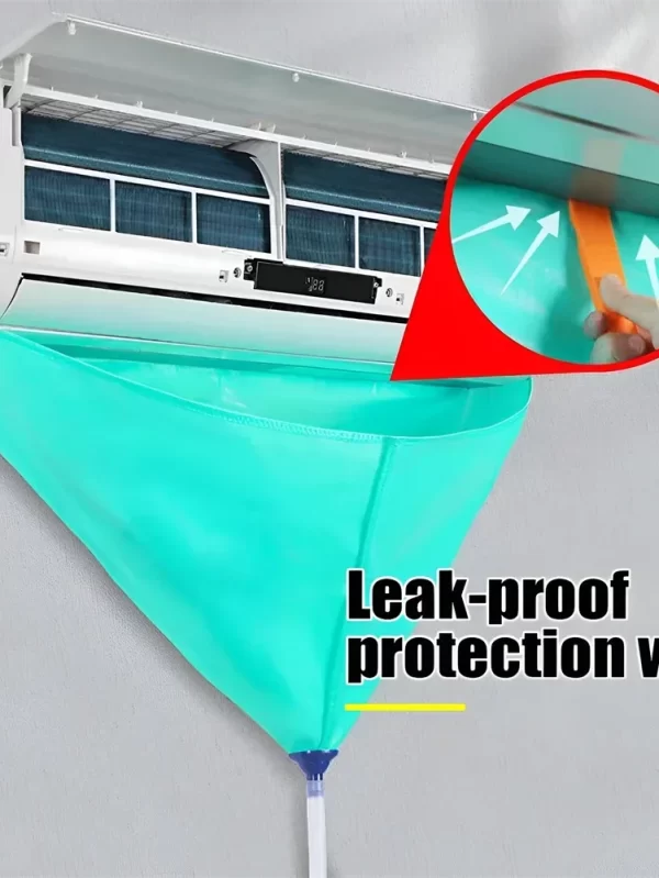 1/6/8pcs Air Conditioning Cleaning Kit Leak-proof Cover Full Set of Air Conditioner Cleaner with Water Pipe Clean Tools - Image 2