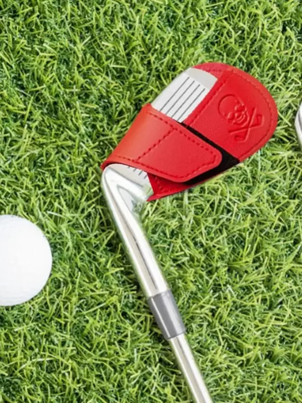 Impermeável PU couro Crânio Golf Ferro Cobre, Golf Putter Headcover, Club Head Protective Case, Head Proteção, 10Pcs - Image 3