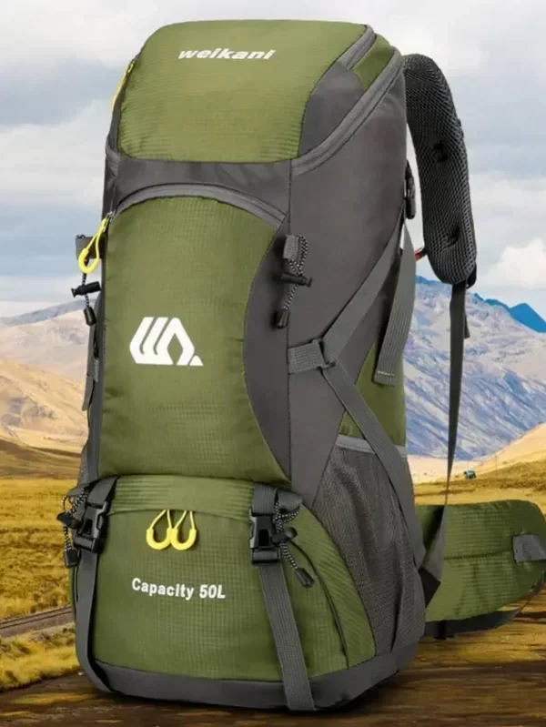 Mochila de viagem impermeável para homens, grande bolsa de caminhada, mochila turística, esportes ao ar livre escalada montanhismo, saco de bagagem 50L - Image 3