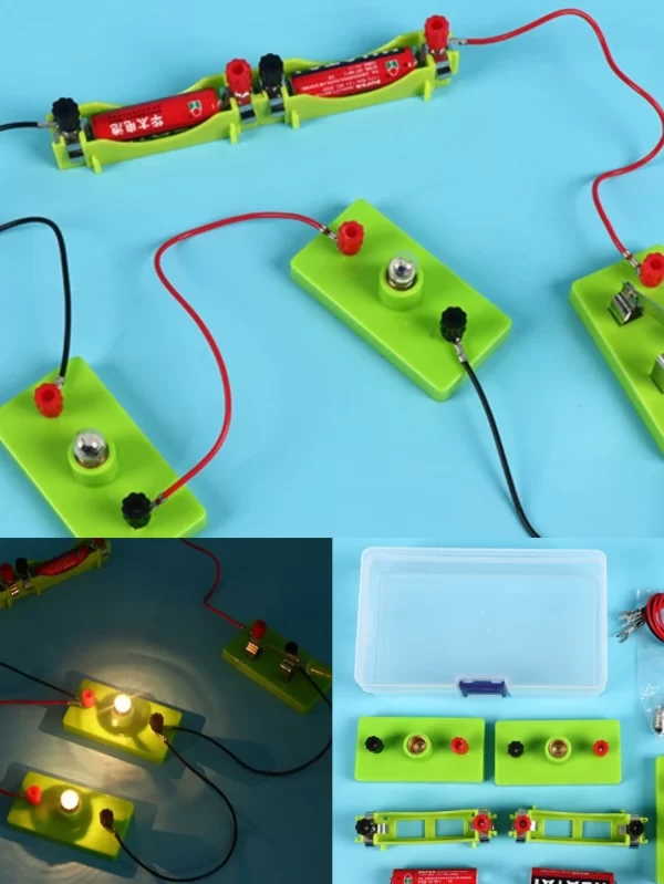 Basic Circuit Electricity Learning Kit DIY Physics Children Educational Manual Toys STEM Experiment Hands-On Ability Tools Gifts