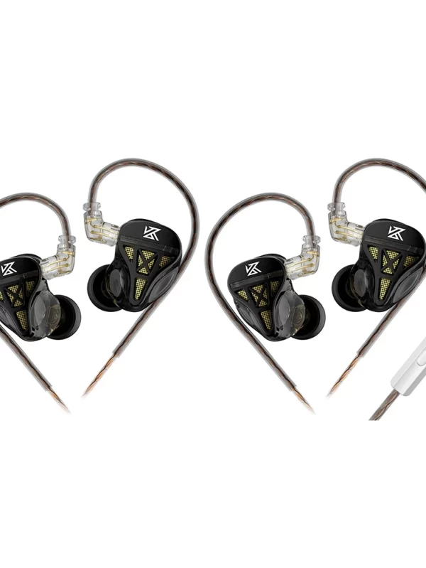 KZ-DQS fone de ouvido com fio, cancelamento de ruído, baixo Earbuds, esportes, jogo, música, profissional, monitor, 3.5mm plug - Image 3