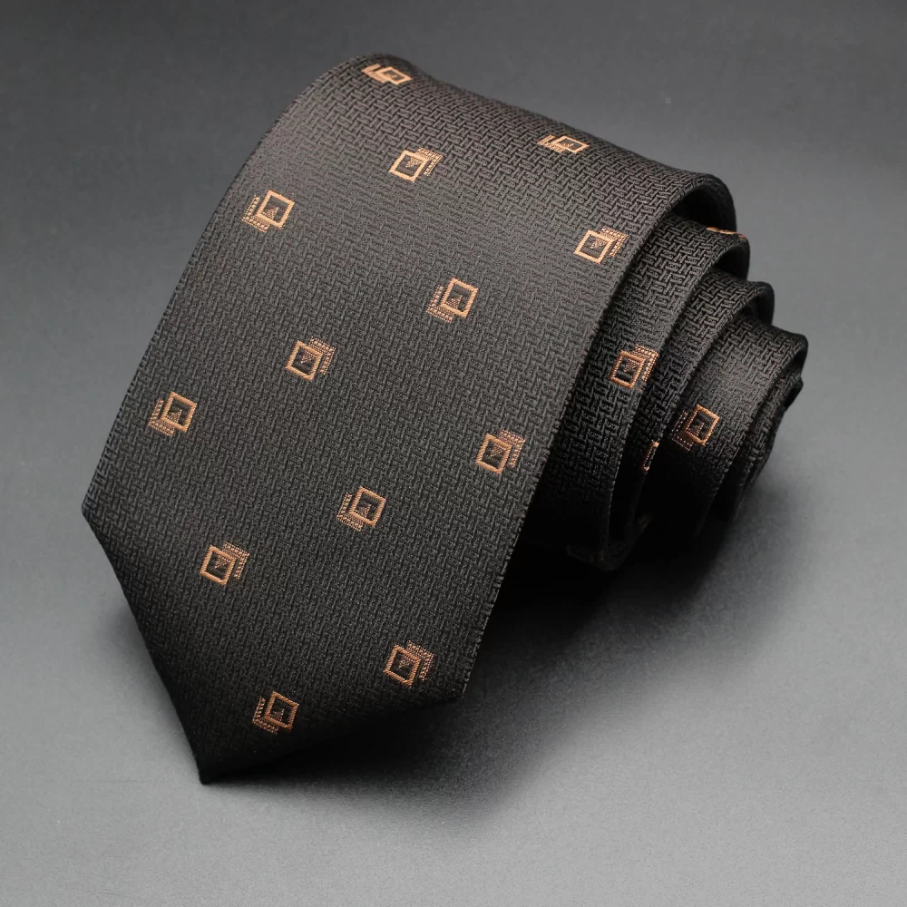 Conjunto de gravata Jacquard de luxo masculina, gravatas de casamento, gravata borboleta, gravata, acessórios para festas sociais, Dropshipping, moda - Imagem 3