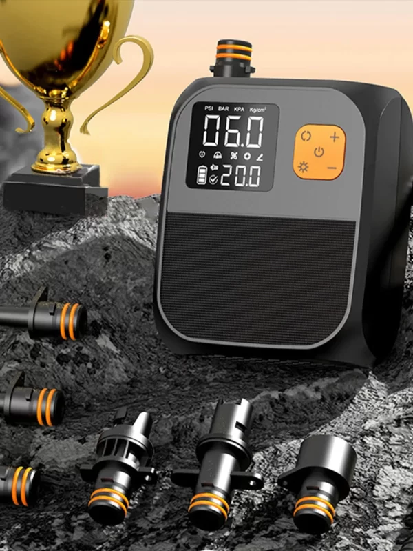 SUP Boat Accessories 25PSl Rechargeable Portable Air Compressor 20000 MAh Air Pump for Surfing Kite Mattress Tent - Image 4