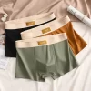 Shorts boxer de algodão confortável masculino, cuecas de luxo, roupa interior respirável, calcinha plus size, presente, vendendo