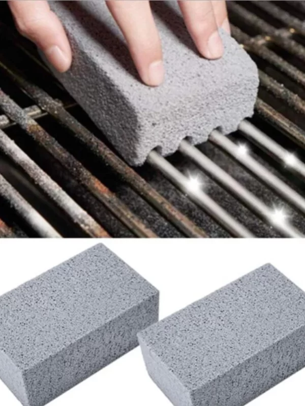Tijolo De Limpeza De Churrasco Doméstico, Pumice Churrasqueira, Ferramenta De Bandeja De Cozimento, Resistente a Alta Temperatura, 1Pc