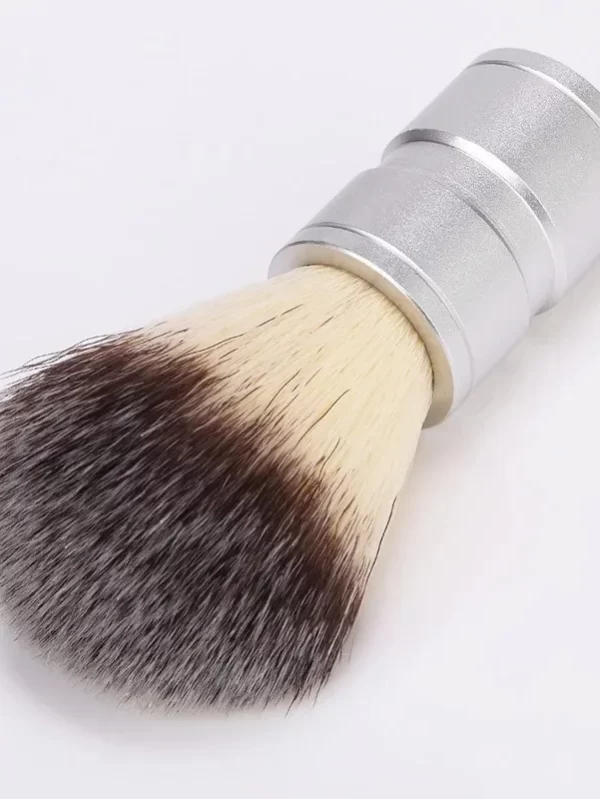 Escova de barbear barba de aço inoxidável, cabelo animal Metal Bowl, agitação manual e espuma, limpeza facial masculina - Image 4
