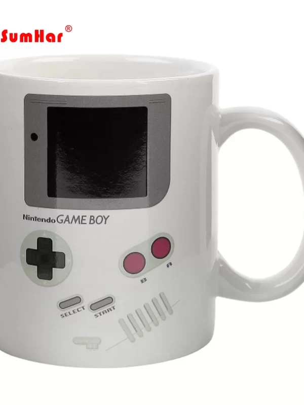 Calor engraçado sensível ao jogo canecas, caneca cerâmica menino, porcelana branca, leite, cerveja, caneca de café, drinkware mudança de cor, casa, escritório