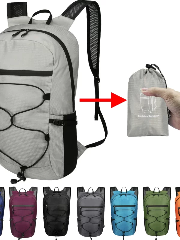 Dobrável e Portátil Montanhismo Saco, Ultraleve Viagem Mochila, Caminhadas Daypack, Escalada ao ar livre e Ciclismo