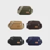 Bolsa de ombro de lona para homens, sacola casual para viagem, bolsa tiracolo, mensageiro de luxo, bolsa multi bolso