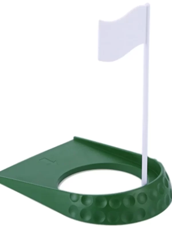 Pgm golfe buraco copo com buraco bandeira abs portátil indoor putting trainer putter verde prática casa quintal treinamento ao ar livre auxílio
