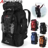 Grande Capacidade Montanhismo Mochila, Caminhadas Mochila, Alça Ajustável, Montanha Escalada Mochila, Acessórios de Viagem, 80L
