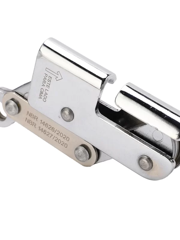 Queda corda Grab Ascender para montanhismo, aço de liga, mola interna, fechamento automático, travagem automática, Stop Descender