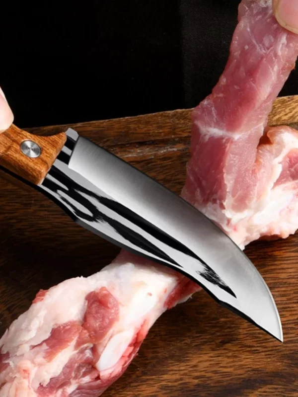Faca de cozinha de aço inoxidável Seiko, mão forjada, alta dureza, profissional, para cortar carne, frutas, desossa, 3pcs - Image 2