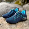 Sapatos de trekking ao ar livre para homens, sapatos de escalada, treinador, caça antiderrapante, turismo, trilha esportiva confortável masculina, macia