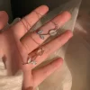 Tulipa Drop Colar Pingente para Mulheres, Acessório de Zircão Brilhante, Corrente Clavícula, Joia Sweet Girl, Moda Luxo, 2023