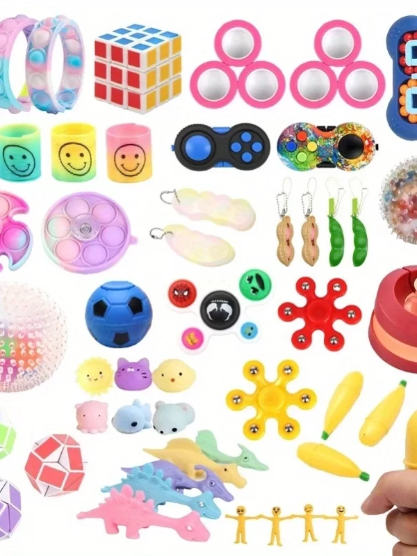 10-100pcs Random Fidget Toys Mystery Gifts Pack Surprise bag Fidget Set Antistress Relief Toys for kids party christmas - Image 3