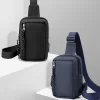 Bolsa de Ombro Oxford Masculina, Bolsa Peito Masculina, Estilingue, Crossbody, Bolsa Casual, Viagem, Bolsas Telefônicas, Luxo, Moda, Nova, 2023