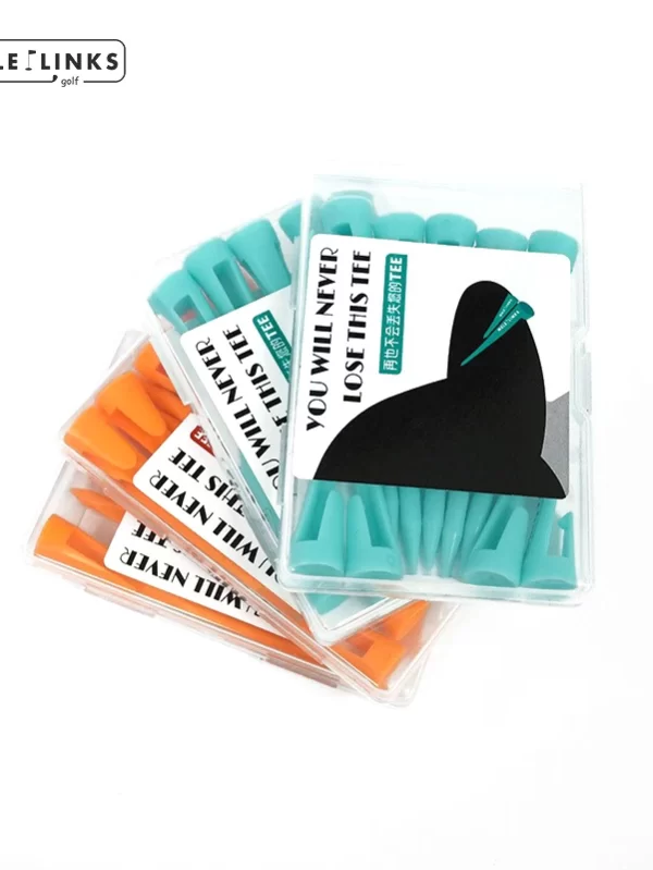 Suporte ajustável do T do golfe do plástico, tamanho compacto, grampo portátil, extra grosso, altura, exterior, acessório do golfe, 10pcs - Image 4