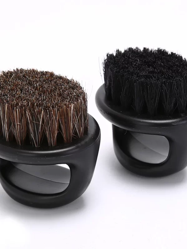 Cavalo cabelo barbear escova para homens, limpeza facial ferramenta, barbeiro salão, barba