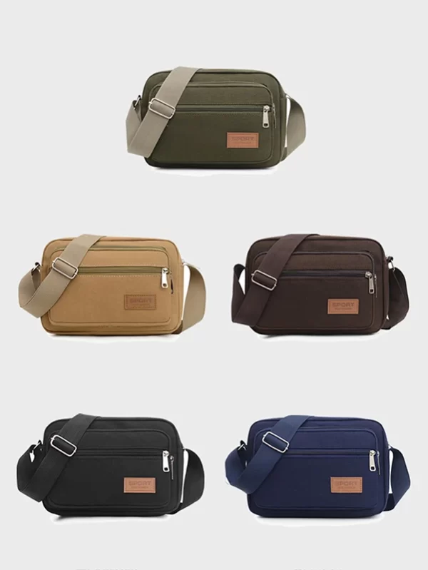 Bolsa de ombro pequena para homens, sacola casual de viagem, bolsa mensageiro de luxo, bolsa de alta qualidade, moda - Image 4
