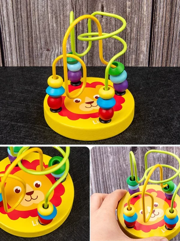 9 in 1 Wooden Montessori Toys Rattle Bell Drum Column Set Musical Instruments Sensory Early Baby Toy Toddler Education - Image 5