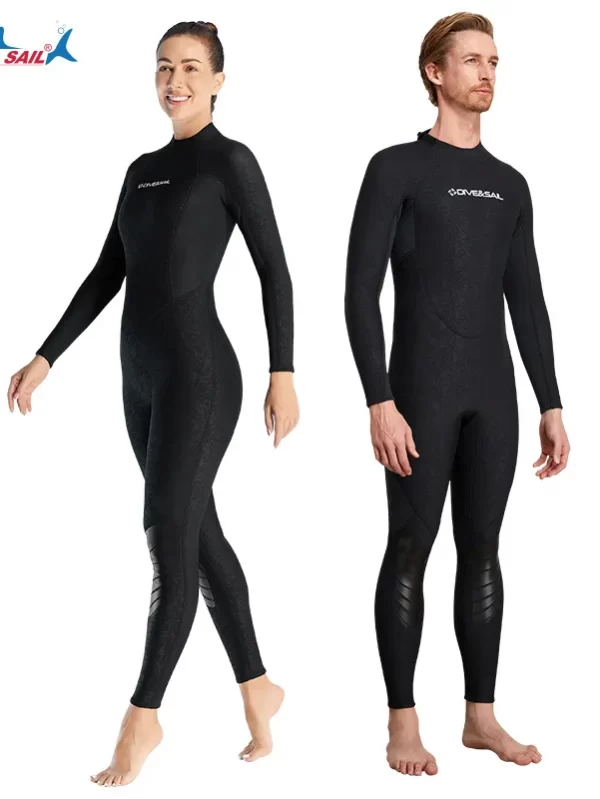 Diving Suit1.5MMWarm One-Piece Long Sleeves Snorkeling Suit Cold-Proof Outdoor Surfing Thickened Diving Suit - Image 3