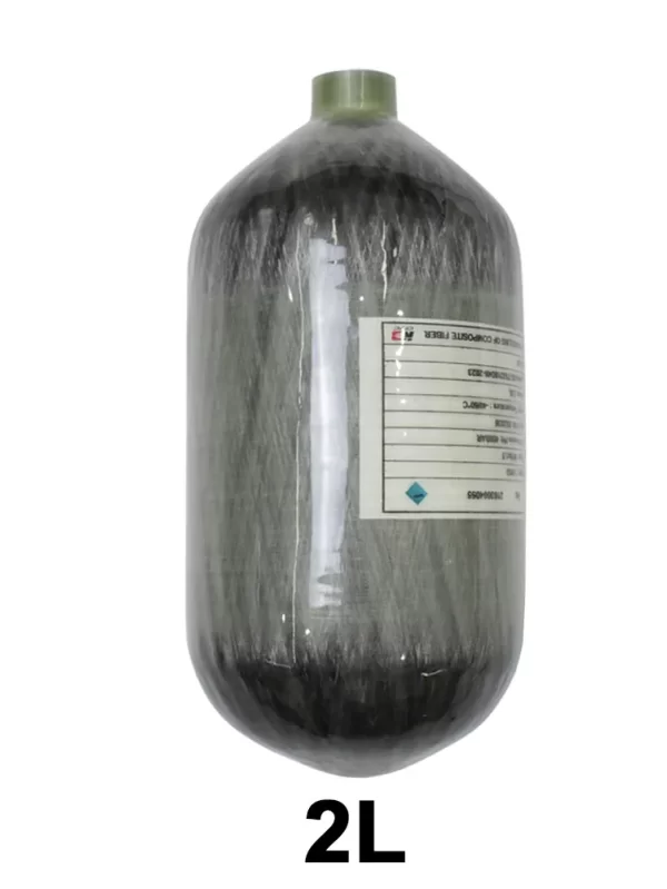 TUXING 2L Carbon Fiber Cylinder 4500PSI 300Bar 30MPA High Pressure Air Tank for Scuba Diving Cylinders Thread M18*1.5