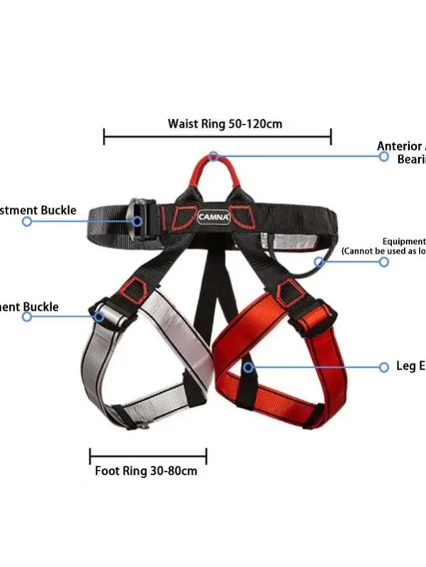 Metade do Corpo Escalada Harness, Cintura de Segurança para Montanhismo, Escalada, Grosso, Rapel Largo, Cinta De Árvore - Image 6