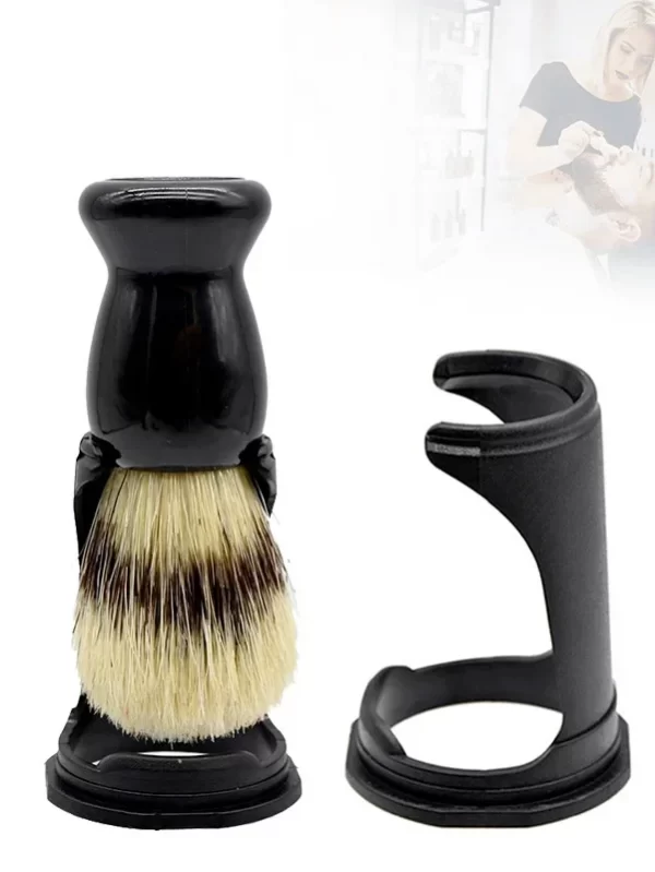Conjunto de suporte para escova para homens, suporte acrílico, suporte barba, kit navalha, barbeador limpo