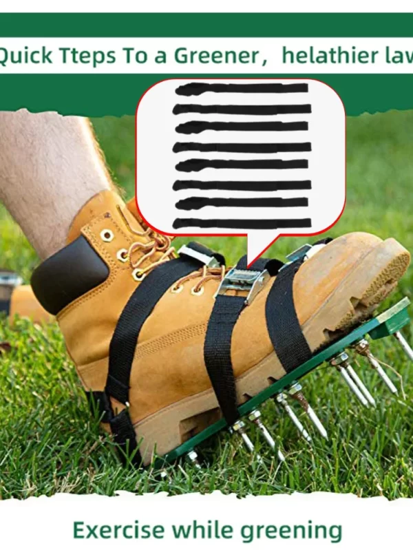 8 Pcs Garden Aerator Shoes Strap Nylon Aerate Boots Strap Gardening Scarifier Strap Garden Spike Shoes Laces Garden Tool