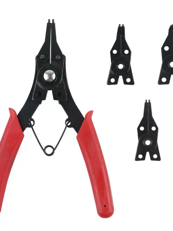 Snap Ring Pliers Set 6 Inch 4 in 1 Multi-Angle Retaining Ring Pliers Set Internal External Circlip Pliers